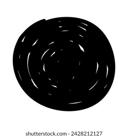 Grunge circle stamp. Round stamp vector isolated on white background. For grunge badge, seal, ink and stamp design template