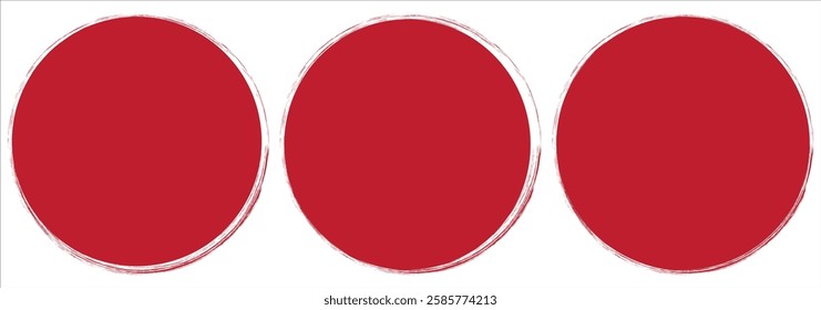 Grunge circle stamp set. Round stamp vector isolated on white background. Variety color stamp vector. For grunge badge, seal, ink and stamp design template.