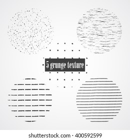 Grunge circle textures set. grunge circle line stamp texture for your design. EPS10 vector illustration