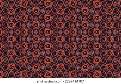 Patrón de diseño tribal de círculo de Grunge