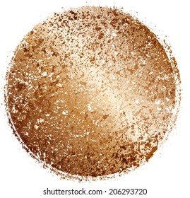 grunge circle. vector illustration. 