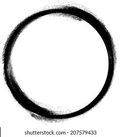 Grunge circle. Vector illustration.