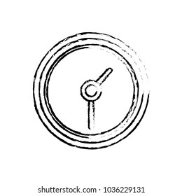 grunge circle wall clock time object