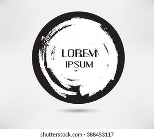 Grunge circle.Grunge round frame.Vector grunge banner.