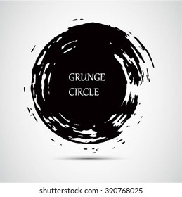 Grunge circle.Grunge round frame.Vector grunge banner.