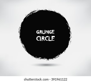 Grunge circle.Grunge round frame.Vector grunge banner.