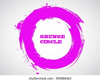Grunge circle.Grunge round frame.Vector grunge banner.