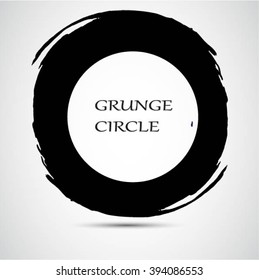 Grunge circle.Grunge round frame.Vector grunge banner.