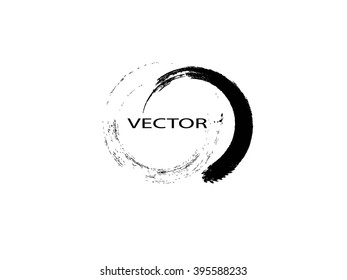 Grunge circle.Grunge round frame.Vector grunge banner.