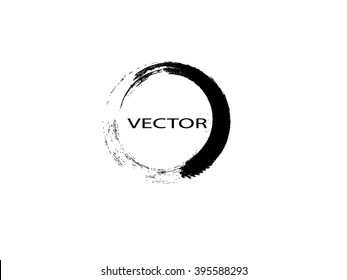 Grunge circle.Grunge round frame.Vector grunge banner.