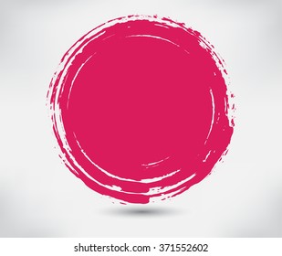 Grunge circle.Grunge round frame.Vector illustration.