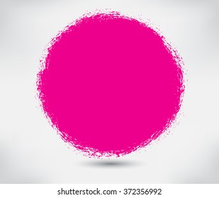 Grunge circle.Grunge round frame.Vector illustration.
