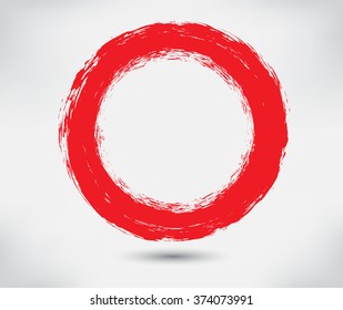 Grunge circle.Grunge round frame.Vector illustration.