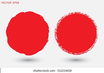 Grunge circle.Grunge round frame.Vector illustration.
