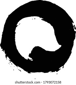Grunge Circle.Grunge Round Shape. Abstract  round frame design. Grunge circle, grunge round shape,  banner stroke with black color isolated on transparent  background, eps 10