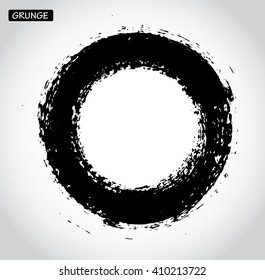 Grunge circle.Grunge round shape.Vector grunge banner.