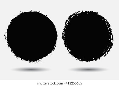 Grunge circle.Grunge round shape.Vector grunge banner.