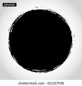 Grunge circle.Grunge round shape.Vector grunge banner.
