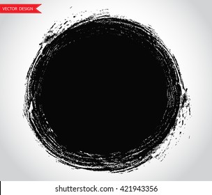 Grunge Circlegrunge Round Shapevector Illustration Stock Vector ...