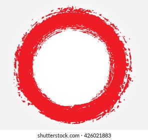 Grunge circle.Grunge round shape.Vector illustration.