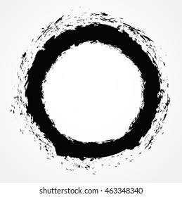Grunge circle.Grunge round shape.Vector illustration.