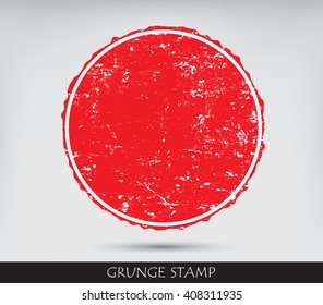 Grunge circle.Grunge stamp.Vector stamp texture.