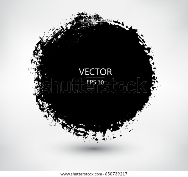 Grunge Circleround Frame Vector Grunge Banner Stock Vector (Royalty ...