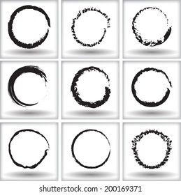 Grunge circles