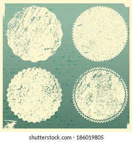 Grunge circles background 
