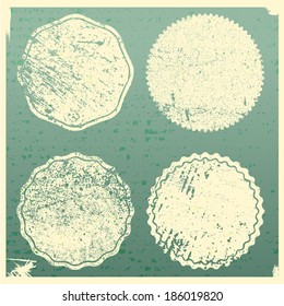 Grunge circles background 