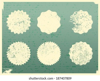 Grunge circles background 