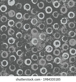 Grunge circles background.Grunge Black circles textured pattern.Vector illustration. 