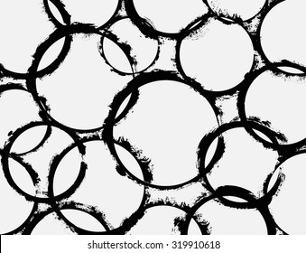 Grunge circles background.Grunge circles pattern. Vector illustration.