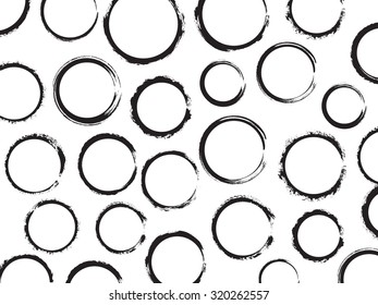 Grunge circles background.Grunge circles pattern.Vector illustration.