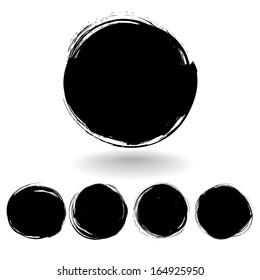 Black circles