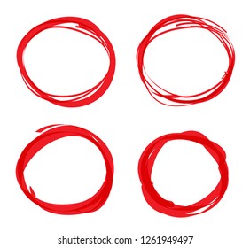 Grunge circles. Grunge design elements.