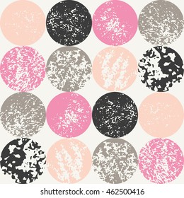 Grunge circles pattern design. Vector illustration.