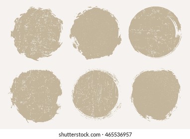Grunge circles round shapes.Vector illustration.
