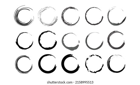 grunge circles shape design.abstract circles vector