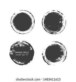 Grunge circles . Stamp frame vector .Banners, Logos, Icons, Labels and Badges Set.