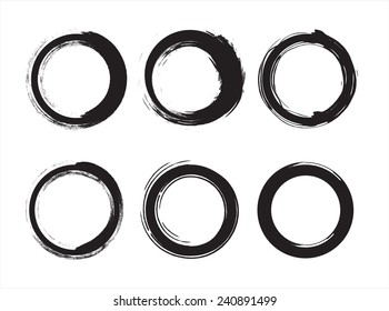 Grunge circles .Stock vector. 