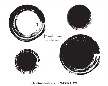 Grunge circles .Stock vector. 