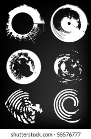 grunge circles for text