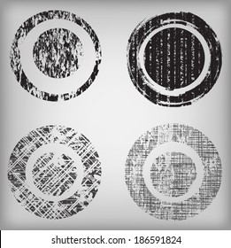 Grunge circles. Vector