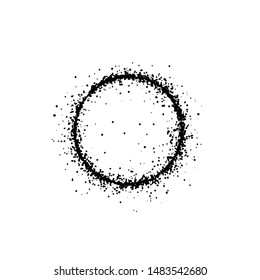 grunge circles vector. element dirt. vector illustration.