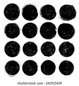 Grunge circles vector and element dirt