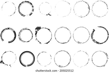 Grunge circles. Vector illustration