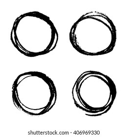 Grunge circles, vector illustration