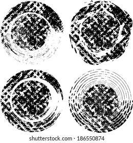 Grunge circles. Vector. Texture. 