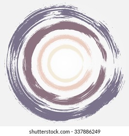 Grunge circles.Grunge round shapes. Vector illustration.